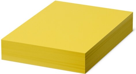 Бумага цветная BRAUBERG, А4, 80 г/м2, 500 л., интенсив, желтая, для офисной техники, 115216