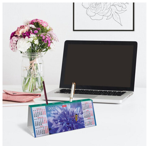 Календарь-домик настольный с высечкой на 2024 г., "Год Дракона", HATBER, КД6, КД6_907