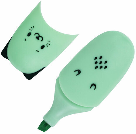 Набор текстовыделителей мини 6 ЦВЕТОВ BRAUBERG KIDS "CUTE CATS PASTEL", линия 1-5 мм, 152436