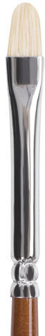 Кисть художественная профессиональная BRAUBERG ART CLASSIC, щетина, овальная, № 4, длинная ручка, 200728