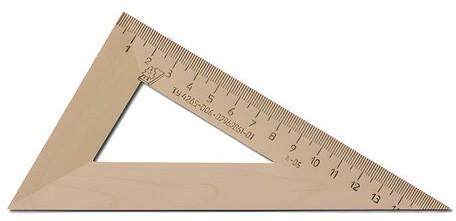 Треугольник деревянный, угол 30, 16 см, УЧД, с 139