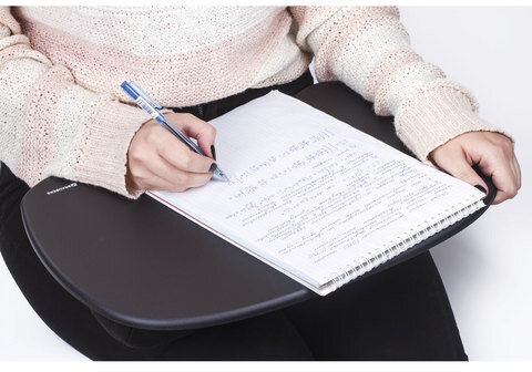 Подставка-столик с мягкими подушками, для ноутбука и творчества BRAUBERG, 430х330 мм, черный, 512669