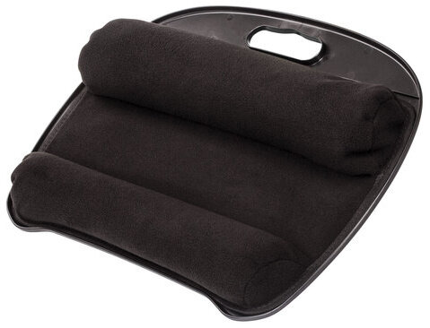 Подставка-столик с мягкими подушками, для ноутбука и творчества BRAUBERG, 430х330 мм, черный, 512669