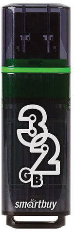 Флеш-диск 32 GB SMARTBUY Glossy USB 3.0, тёмно-серый, SB32GBGS-DG