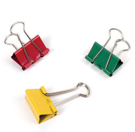 Зажимы для бумаг BRAUBERG, КОМПЛЕКТ 12 шт., 32 мм, на 140 листов, цветные, картонная коробка, 224472