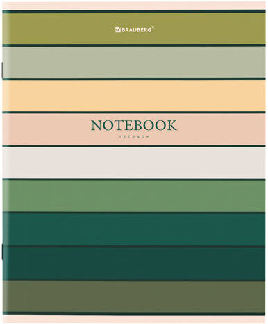 Тетрадь А5 48 л. BRAUBERG скоба, клетка, обложка картон, "Classic" (микс в спайке), 404364