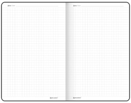 Блокнот А5 138x213 мм, BRAUBERG "Basic", под кожу, 80 л., клетка, красный, 116228