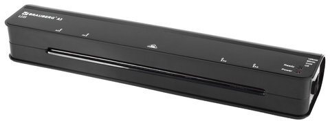 Ламинатор BRAUBERG NANO L235, формат А3, толщина пленки 1 сторона 75-125 мкм, скорость 35 см/мин, 531811