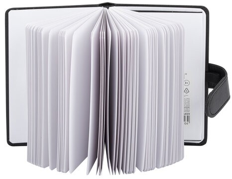 Скетчбук, белая бумага 140 г/м2 90х140 мм, 80 л., КОЖЗАМ, застежка, BRAUBERG ART CLASSIC, черный, 116459