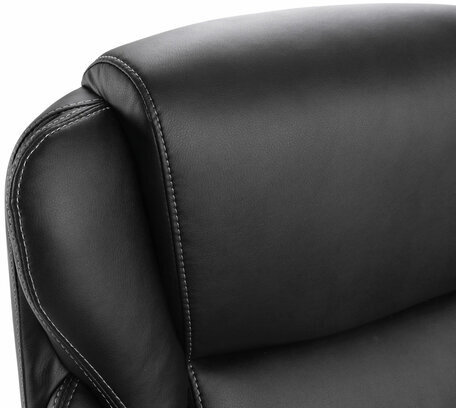 Кресло офисное BRABIX PREMIUM "Rest EX-555", пружинный блок, экокожа, черное, 531938