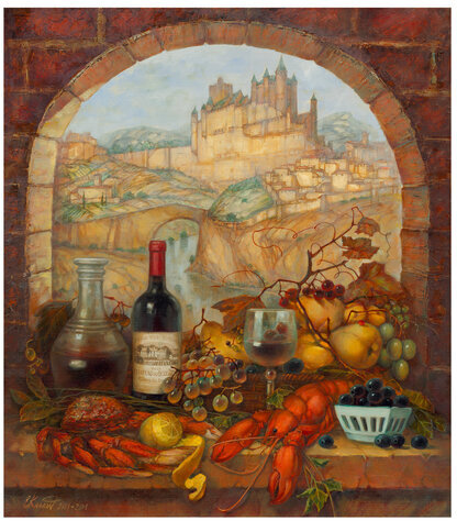 Картина стразами (алмазная мозаика) 40х50 см, ОСТРОВ СОКРОВИЩ "Прованские истории", без подрамника, 662584