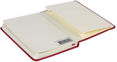 Блокнот МАЛЫЙ (100x150 мм) А6, BRAUBERG "Metropolis Special", под кожу, 80 л., клетка, красный, 111581