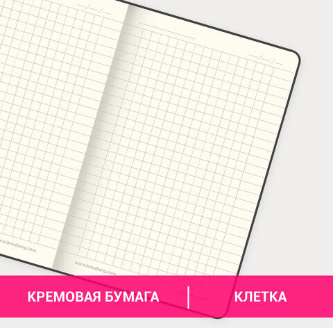 Блокнот МАЛЫЙ (100x150 мм) А6, BRAUBERG "Metropolis Special", под кожу, 80 л., клетка, красный, 111581