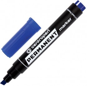 Маркер перманентный CENTROPEN 8576, СИНИЙ, скошенный наконечник, 1-4,6 мм, 585760106