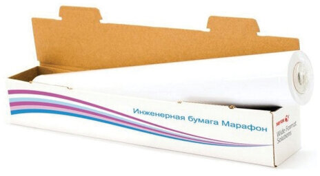 Рулон для плоттера 914 мм х 50 м х втулка 50,8 мм, 80 г/м2, белизна CIE 164%, Marathon XEROX 450L90001M