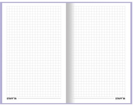 Блокнот А5 (134х206 мм), 80 л., твёрдый, клетка, выборочный лак, STAFF, "Beagles", 114424