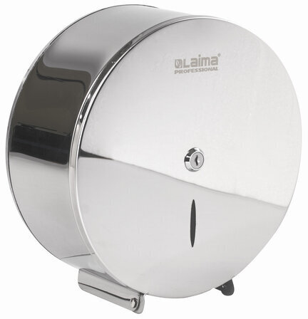 Диспенсер для туалетной бумаги LAIMA PROFESSIONAL INOX, (Система T2) малый, нержавеющая сталь, зеркальный, 605699