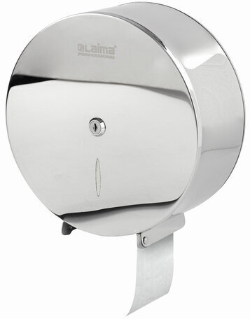 Диспенсер для туалетной бумаги LAIMA PROFESSIONAL INOX, (Система T2) малый, нержавеющая сталь, зеркальный, 605699