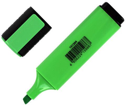 Текстовыделитель ОФИСМАГ, ЗЕЛЕНЫЙ, линия 1-5 мм, 151204