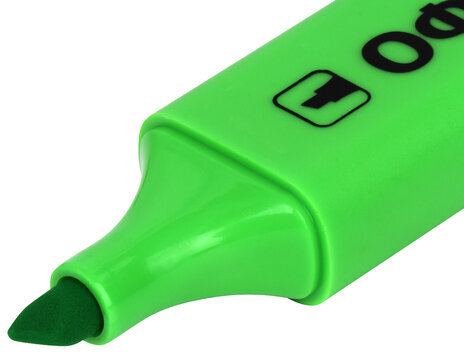 Текстовыделитель ОФИСМАГ, ЗЕЛЕНЫЙ, линия 1-5 мм, 151204