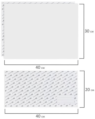 Холсты на картоне НАБОР 20 штук, 280 г/м2, грунт, 100% хлопок, BRAUBERG ART CLASSIC, 192431