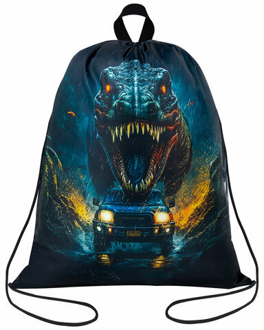 Мешок для обуви BRAUBERG KIDS, с петлей, 42х34 см, "Dino chase", 272416