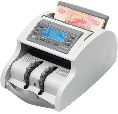 Счетчик банкнот PRO 40 UMI LCD, 1200 банкнот/мин., 5 валют, ИК-, УФ-, магнитная детекция, фасовка
