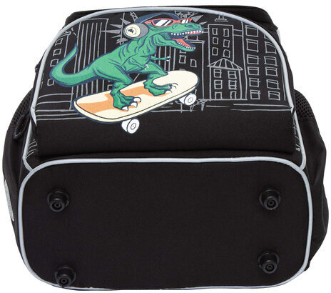 Ранец GRIZZLY анатомическая спинка, с мешком для обуви, для мальчиков, DINO RACE, 33х25х13 см, RAm-485-1/1