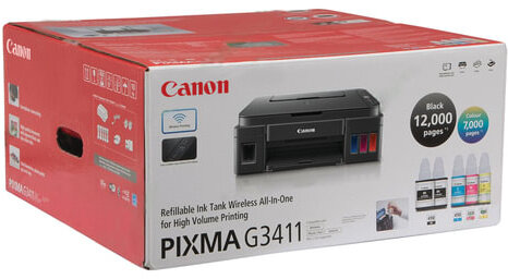 МФУ струйное CANON PIXMA G3411 "3 в 1" А4, 8,8 изобр./мин., 4800х1200, Wi-Fi, СНПЧ, 2315C025