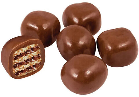 Драже вафельное ЯШКИНО в молочном шоколаде, пакет, 500 г, ЯШ153