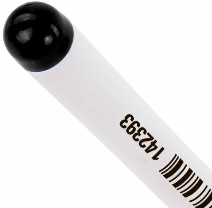 Ручка гелевая с грипом STAFF "Manager" GP-196, ЧЕРНАЯ, корпус белый, игольчатый узел 0,5 мм, линия письма 0,35 мм, 142393