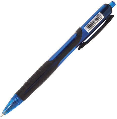 Ручка шариковая масляная автоматическая с грипом BRAUBERG "Phantom", СИНЯЯ, узел 0,7 мм, линия письма 0,35 мм, 142699
