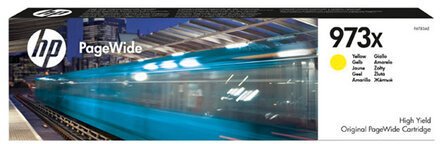 Картридж струйный HP (F6T83AE) PW Pro 477dw/452dw, №973X, желтый, увеличенный ресурс 7000 страниц, оригинальный