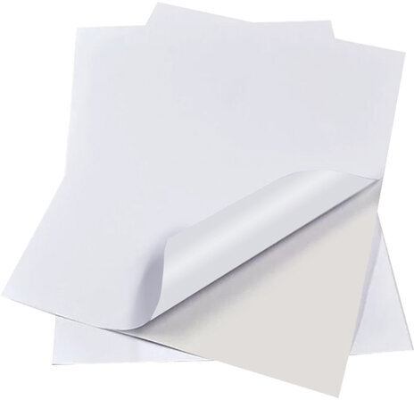 Фотобумага САМОКЛЕЯЩАЯСЯ матовая, А4, 100 г/м2, 20 листов, BRAUBERG ORIGINAL, 364006