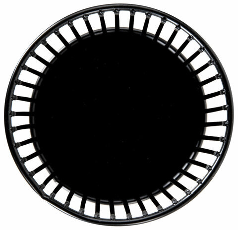 Органайзер стаканчик для косметики и мелочей MONTE VITA, металлический, 100х80 мм, черный, 272485