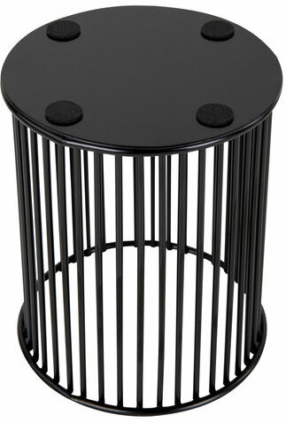 Органайзер стаканчик для косметики и мелочей MONTE VITA, металлический, 100х80 мм, черный, 272485