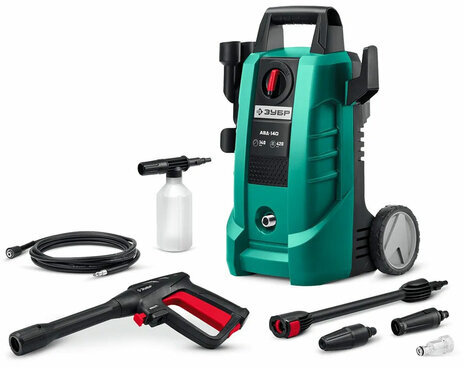 Минимойка ЗУБР АВД-140, мощность 1,7 кВт, давление 140 бар, шланг 5 м