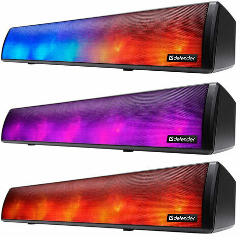 Колонка портативная-саундбар DEFENDER Z8, 10Вт, 1200 мАч, Bluetooth, FM, питание от USB, 65118