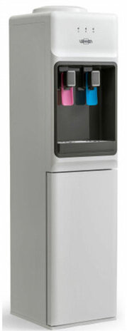 Кулер для воды VATTEN V44WE, напольный, НАГРЕВ/ОХЛАЖДЕНИЕ ЭЛЕКТРОННОЕ, шкаф, 2 крана, белый, 4582