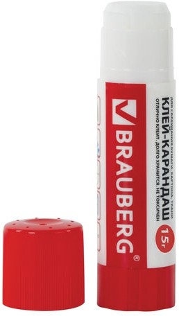 Клей-карандаш BRAUBERG, 15 г, 220870