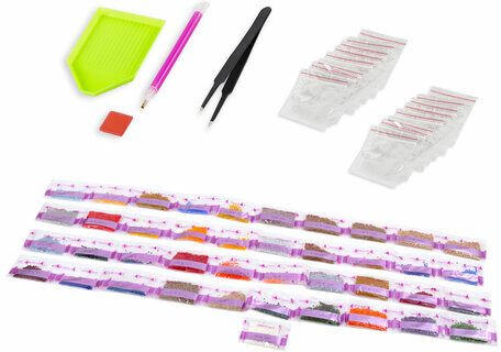 Картина стразами (алмазная мозаика), 40х50 см, ОСТРОВ СОКРОВИЩ "Маки", на подрамнике, 663871