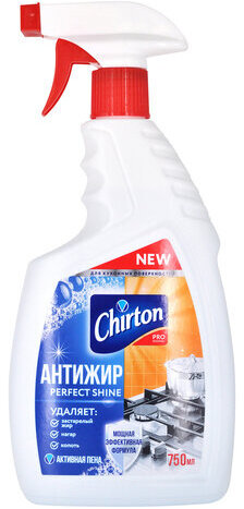 Средство для чистки плит, духовок, грилей от жира/нагара 750 мл, CHIRTON (Чиртон) "АНТИЖИР", 4670013305292
