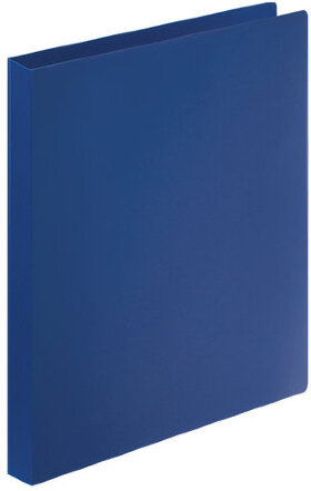 Папка на 4 кольцах STAFF, 25 мм, синяя, до 170 листов, 0,5 мм, 225724