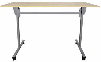 Стол складной "Эверест", 1200х600х760 мм, серый каркас, ЛДСП клен