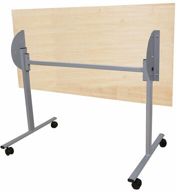 Стол складной "Эверест", 1200х600х760 мм, серый каркас, ЛДСП клен