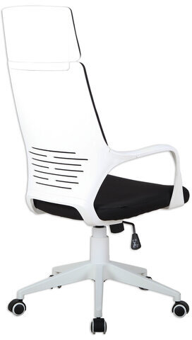 Кресло офисное BRABIX PREMIUM "Prime EX-515", пластик белый, ткань, черное, 531812