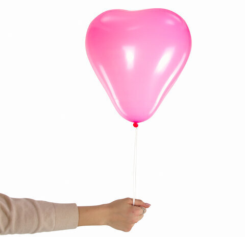 Шары воздушные в форме сердца ЗОЛОТАЯ СКАЗКА, 10" (25 см), КОМПЛЕКТ 50 штук, 3 цвета, пакет, 105008