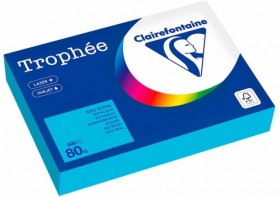 Бумага цветная CLAIREFONTAINE, А4, 80 г/м2, 500 л., интенсив, королевский синий, Франция, 1976PC