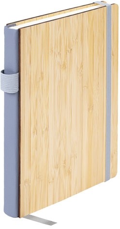 Ежедневник недатированный А5 145х213мм BRAUBERG &quot;Bamboo&quot;, резинка, держатель, 160л, коричневый, 117137