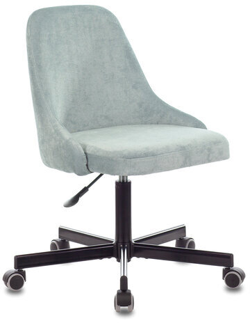 Кресло CH-340M, пятилучие металлическое, ткань, серо-голубое, 1398209